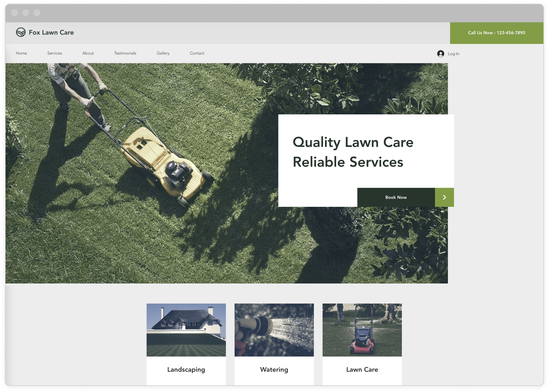 Example 1 of most popular website design in desktop and mobile.