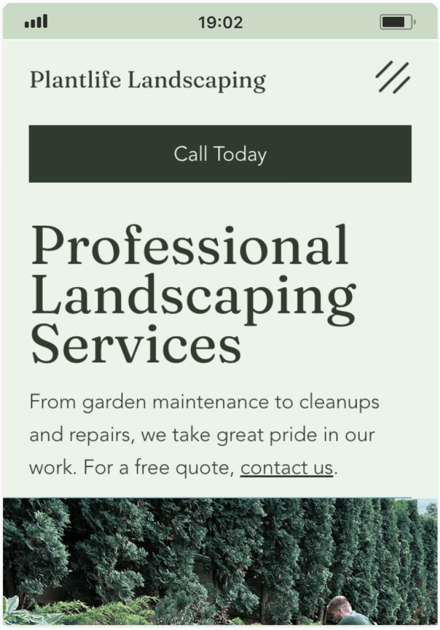 Example 4 of most popular website design in desktop and mobile.