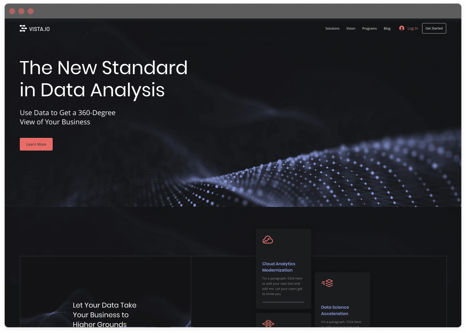 Example 6 of most popular website design in desktop and mobile.