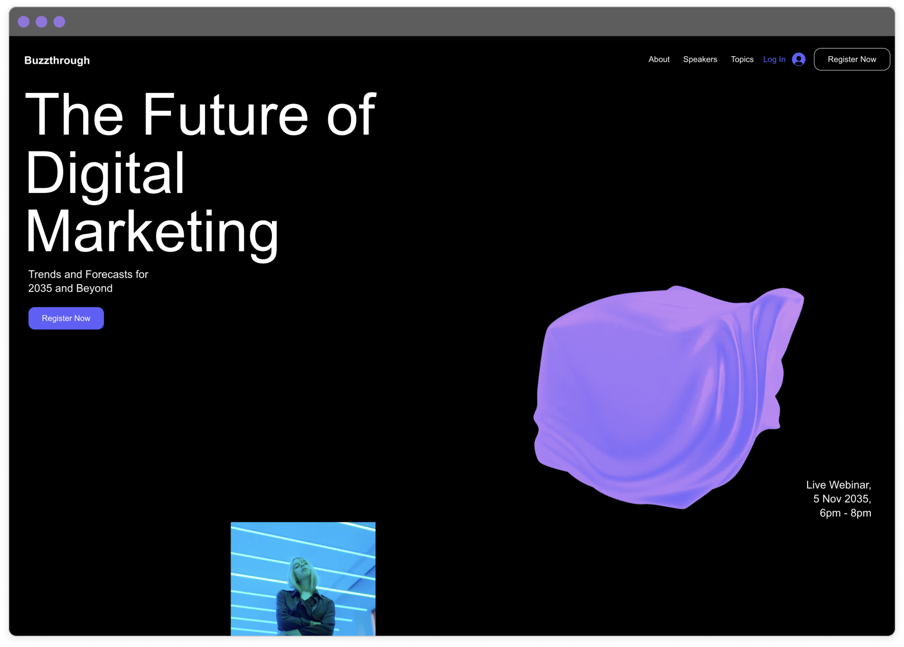 Example 8 of most popular website design in desktop and mobile.
