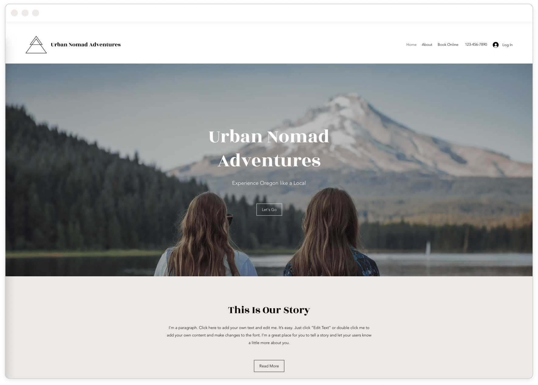 Example 5 of most popular website design in desktop and mobile.