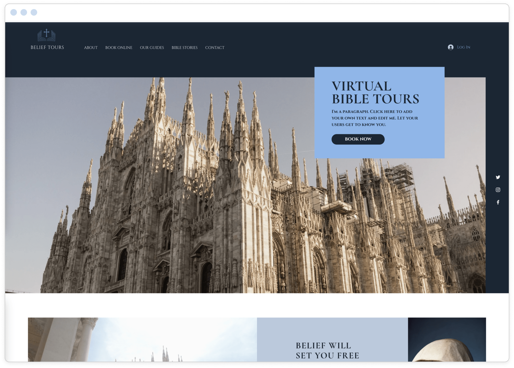 Example 6 of most popular website design in desktop and mobile.