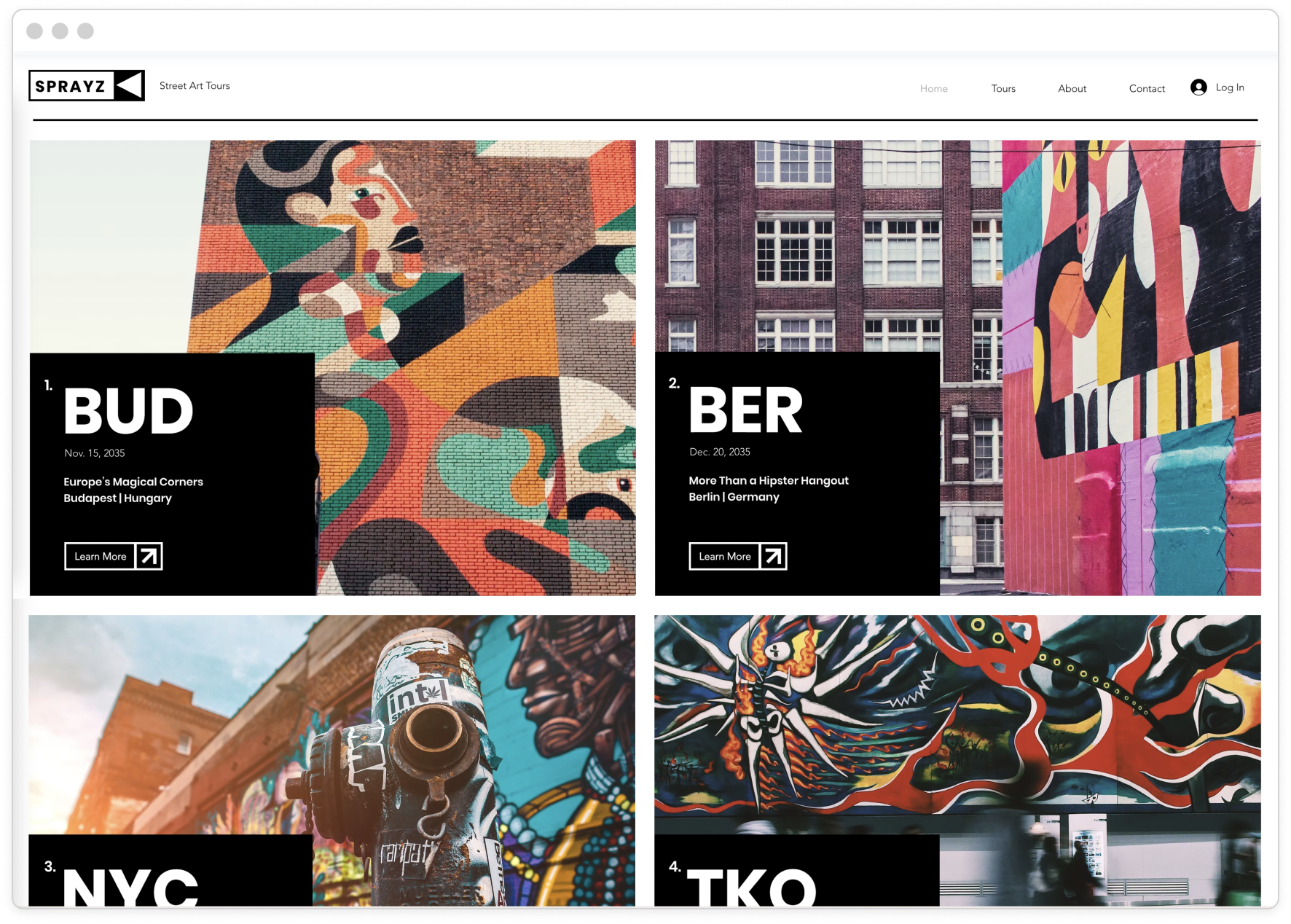 Example 7 of most popular website design in desktop and mobile.